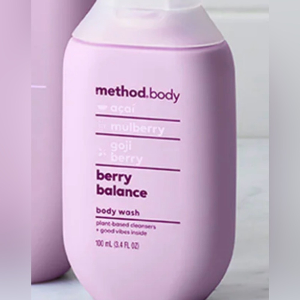 Method Body Berry Balance Body Wash Mulberry Açaí Goji Berry New